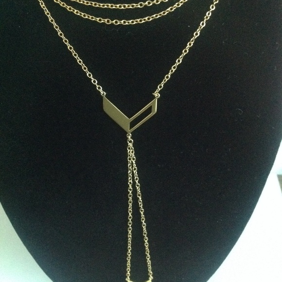 NWOT GORJANA NECKLACE GOLD TONE - Picture 3 of 8